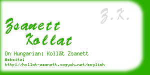 zsanett kollat business card